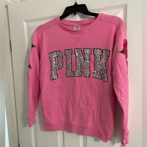 PINK Victoria's Secret Pink Sweater with Sequin Logo